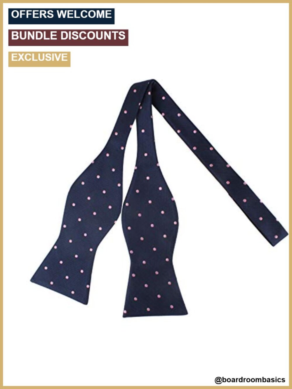 Polka Dot Bow Tie for Men Groomsmen Wedding Formal